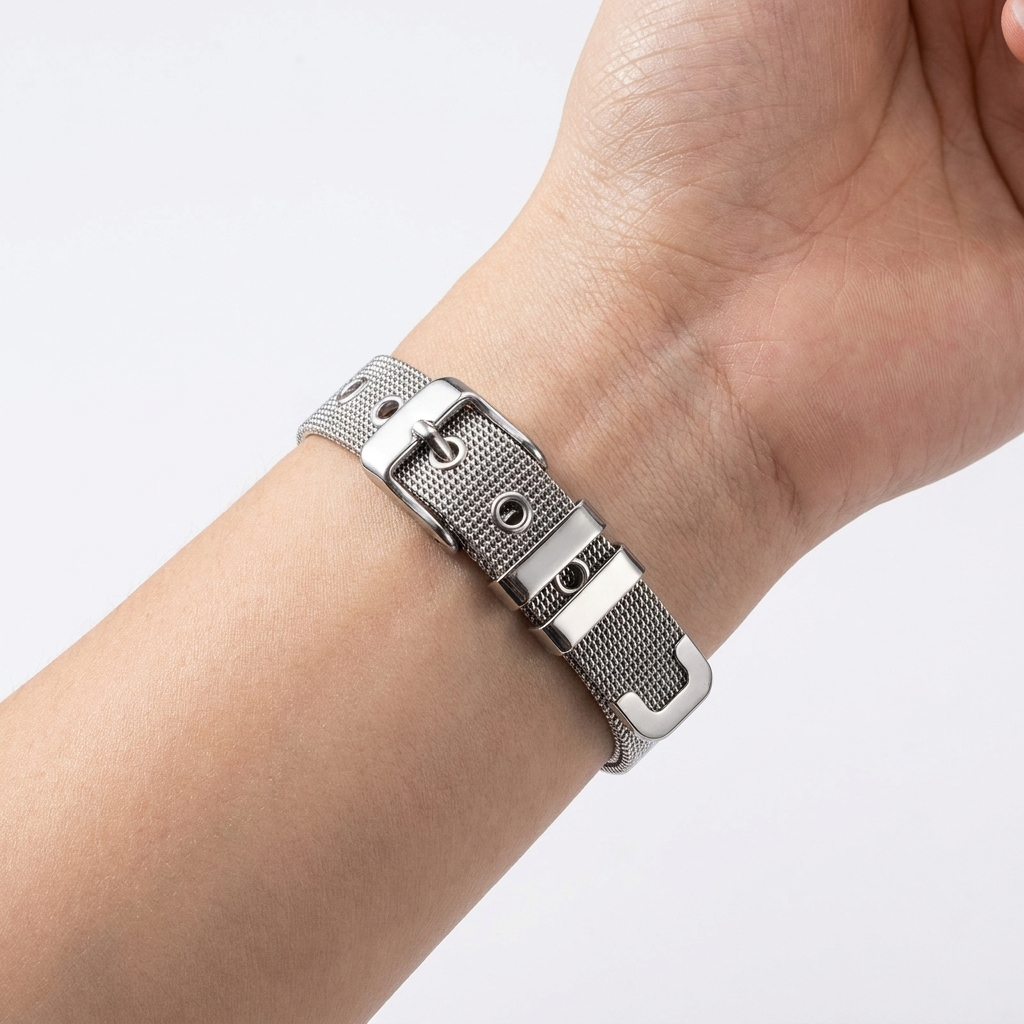 Luna Silver Strap Bracelet