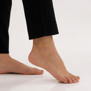Nadine Linked Hearts Anklet