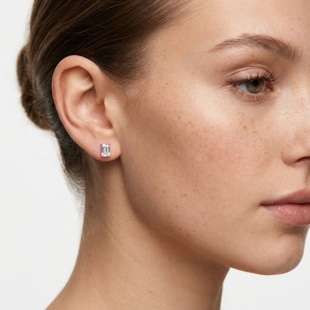 Mila Silver Stud Earrings