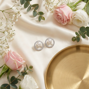 Soraya Silver Stud Earrings