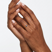 Blue Topaz Birthstone Ring
