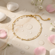 Thalia Pearl Duo Anklet