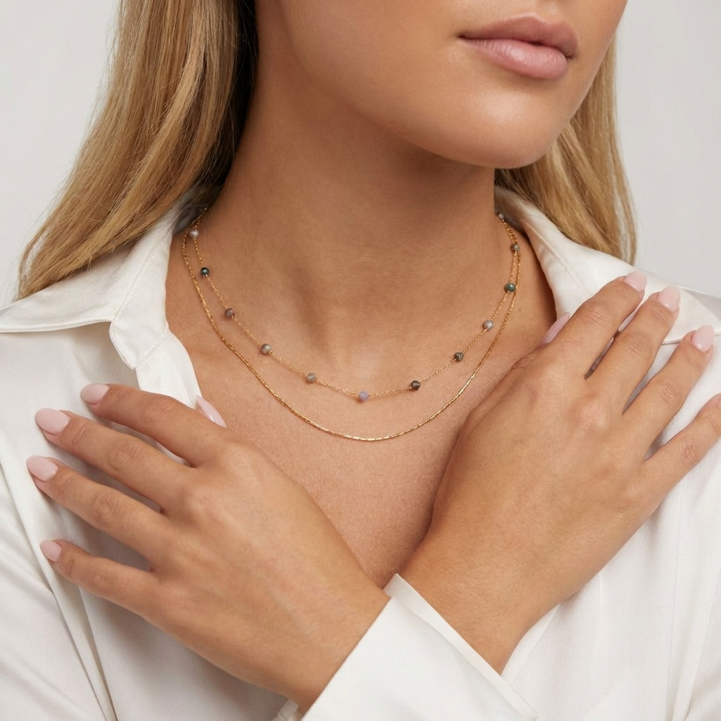Alba Gold Necklace