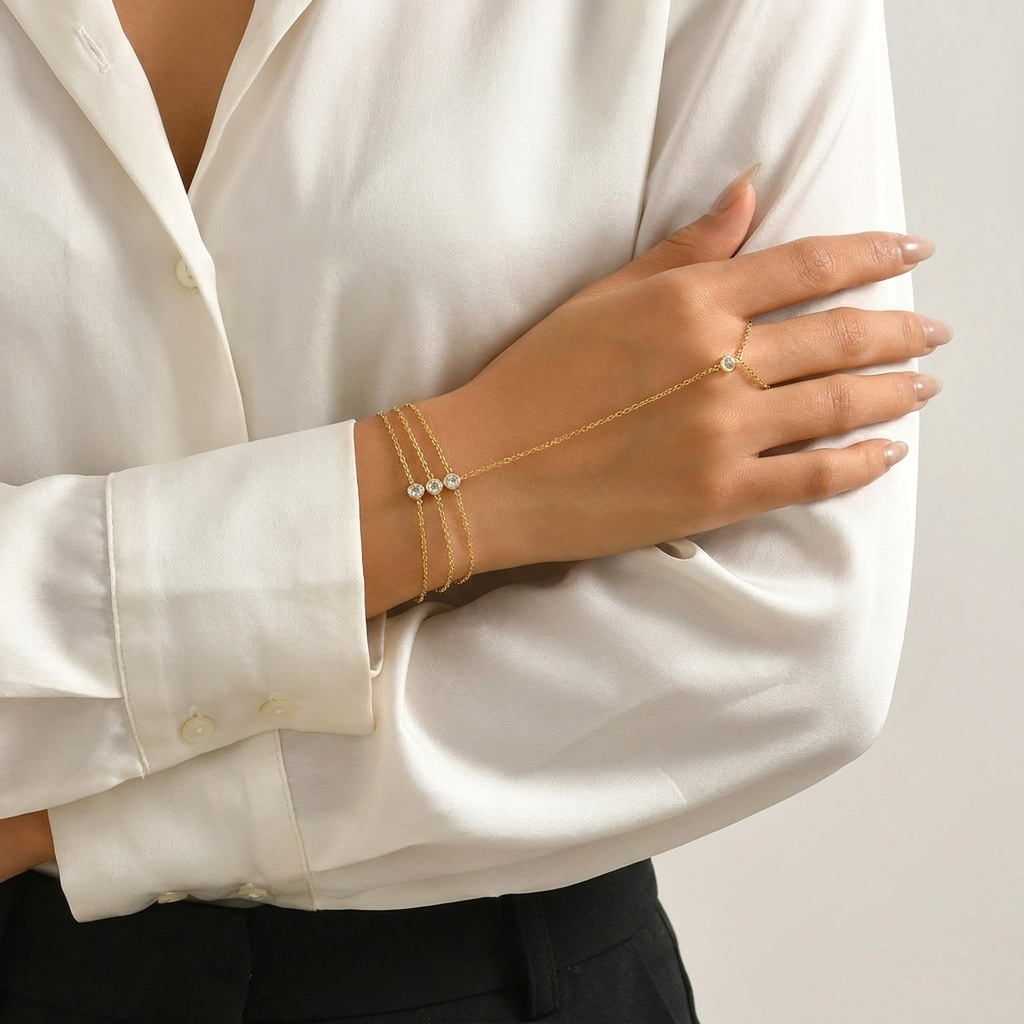 Arielle Crystal Bead Bracelet
