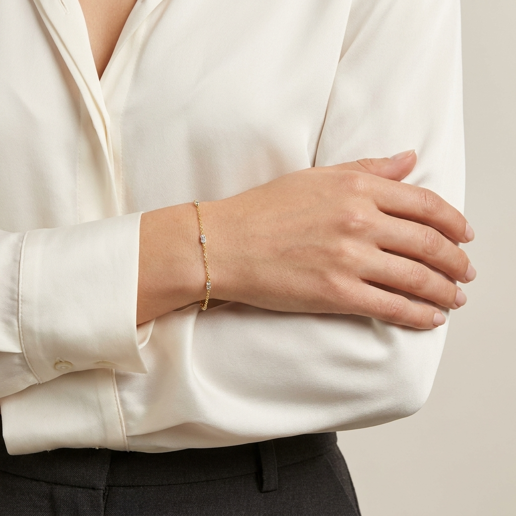 Zehra Dainty Crystal Bracelet