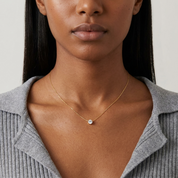 Yara Circle Crystal Necklace