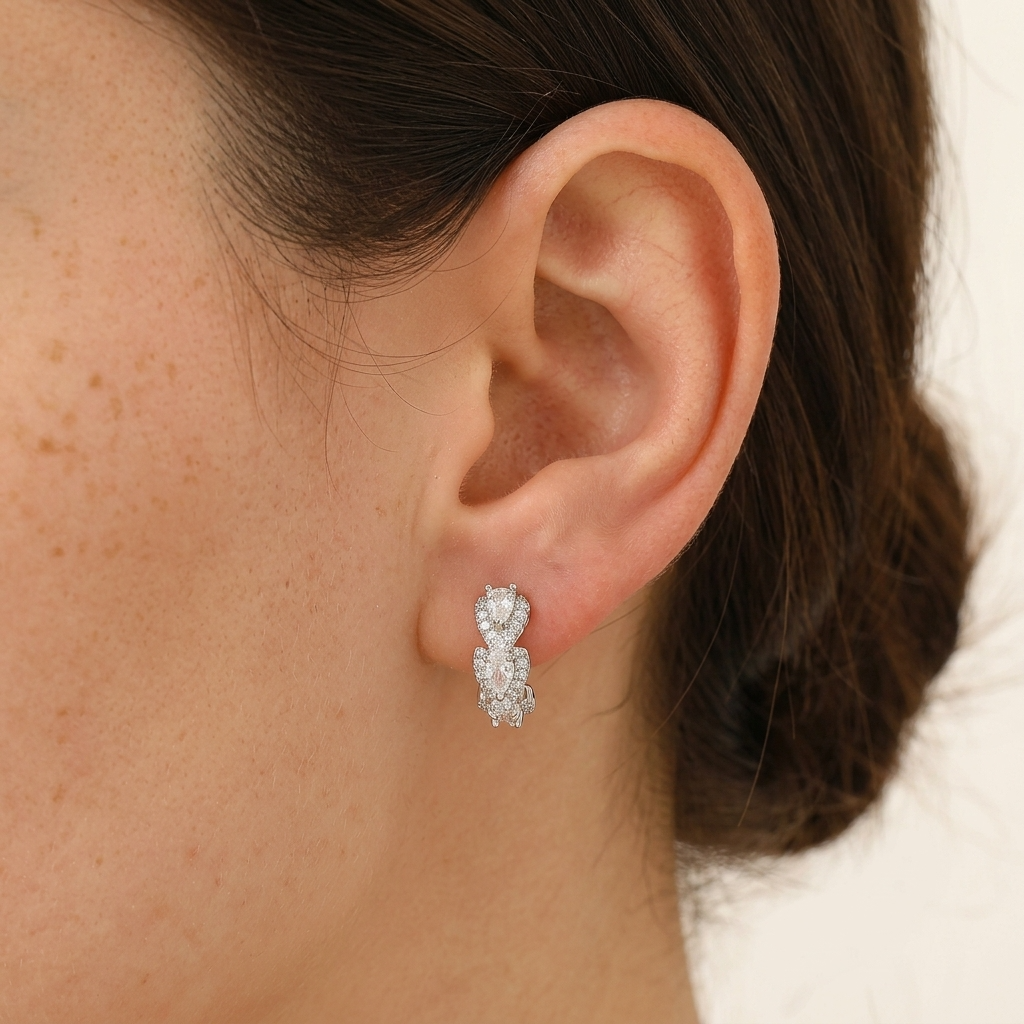 Juliette Crystal Hoops