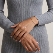 Dahlia Diamond Hand Chain