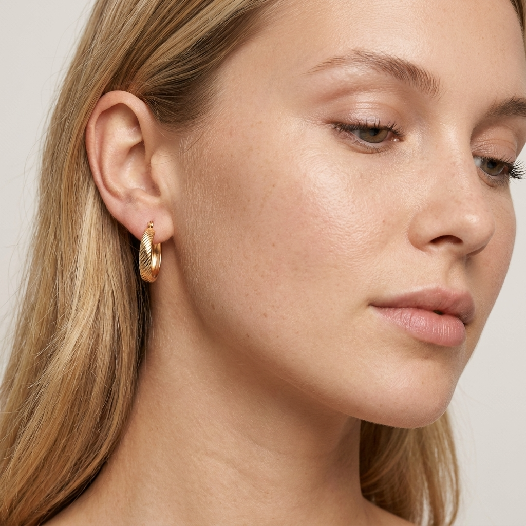 Selene Minimal Hoop Earrings
