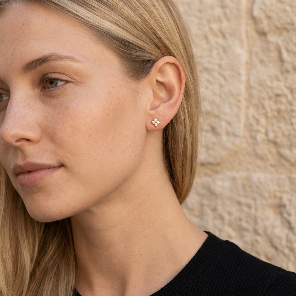 Lilia Spark Crystal Studs