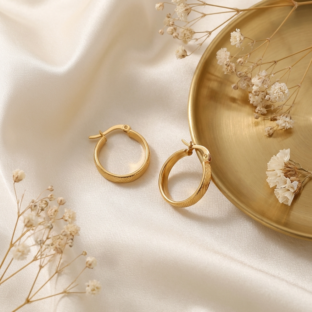 Selene Minimal Hoop Earrings