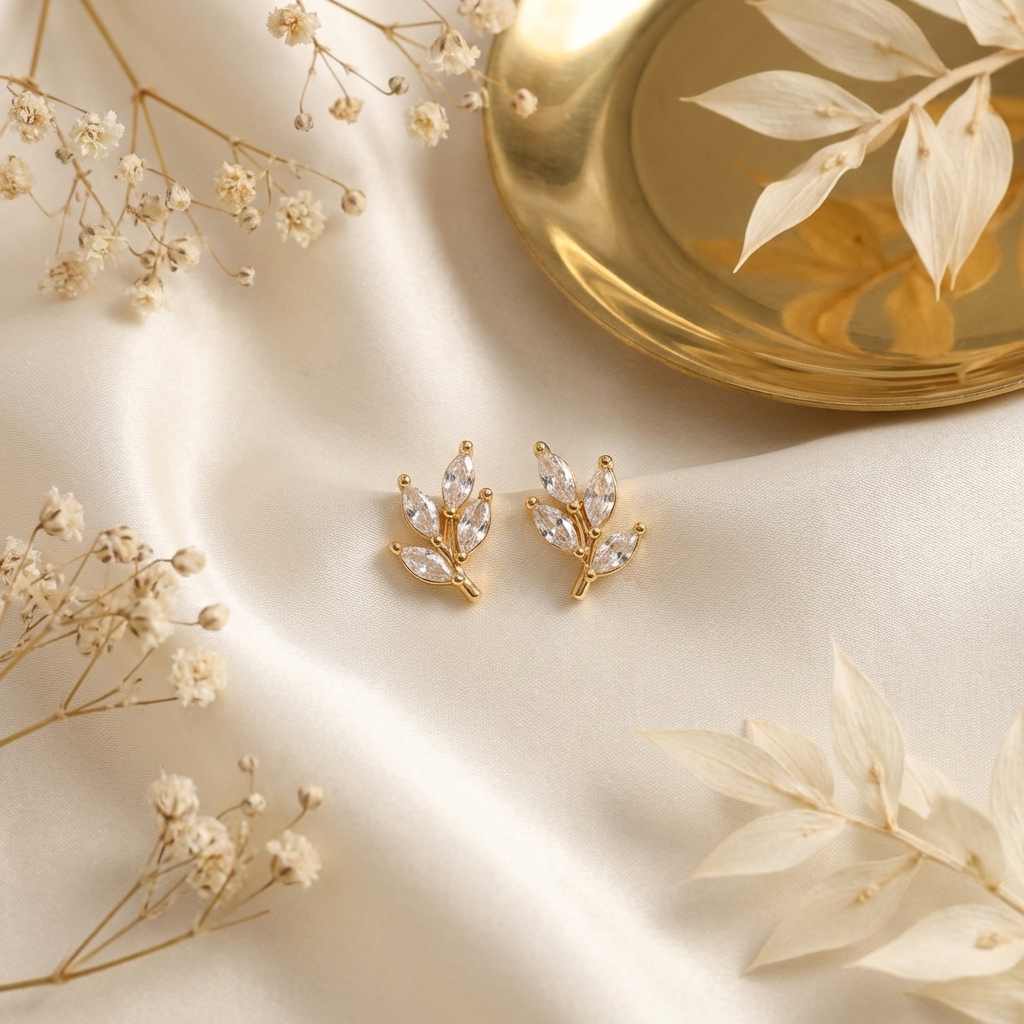 Nina Leaf Studs