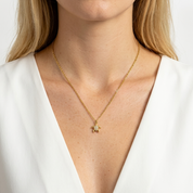 Crystal Honu Gold Necklace