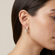 Pearl Twist Statement Hoops