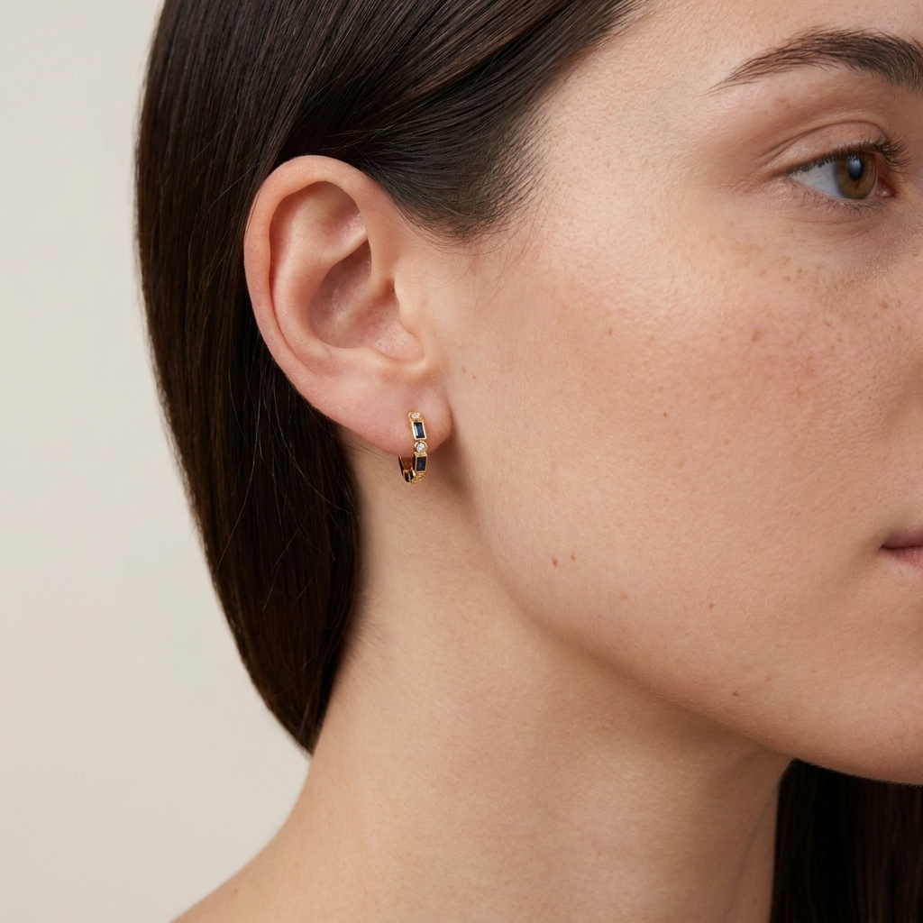 Adeline Sapphire Crystal Earrings