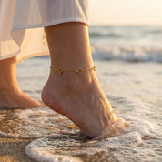 Iris Lucky Clover Anklet