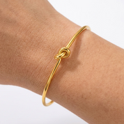 Nora Gold Knot Cuff Bracelet