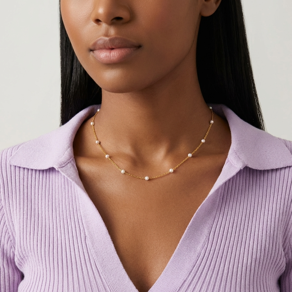 Nina Petite Pearl Necklace