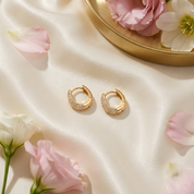 Lily Sparkle Hoop Earrings