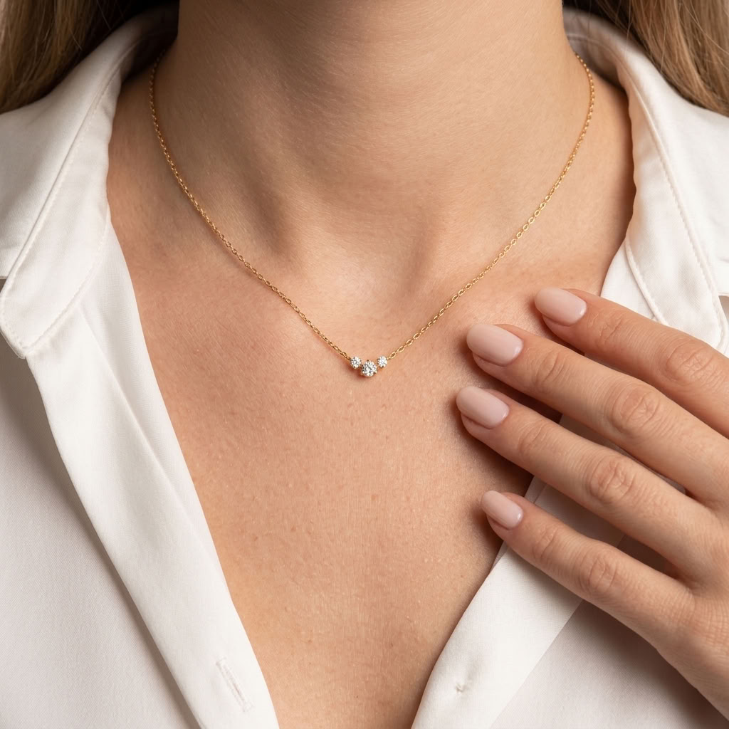 Luna Trilogy Crystal Necklace