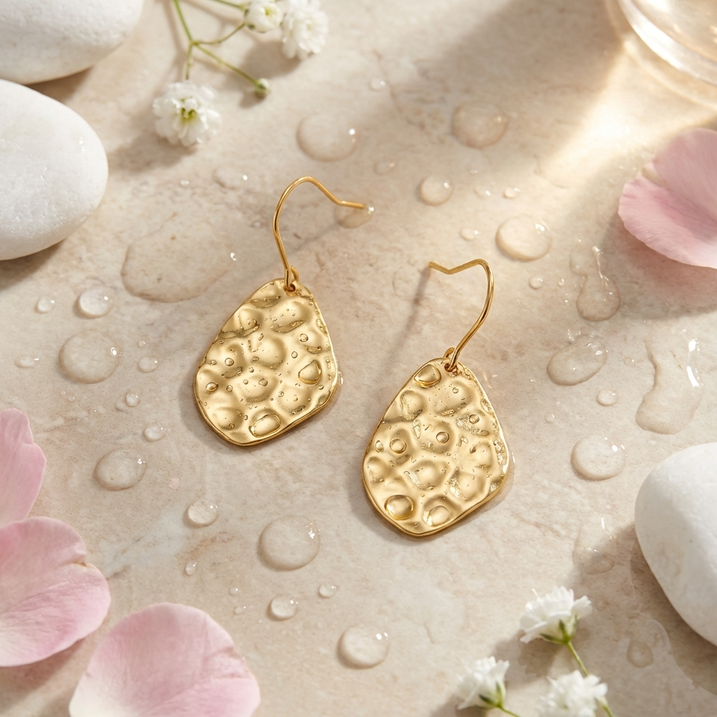 Amaya Textured Drop Earrings