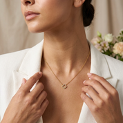 Celine Sparkle Clover Necklace