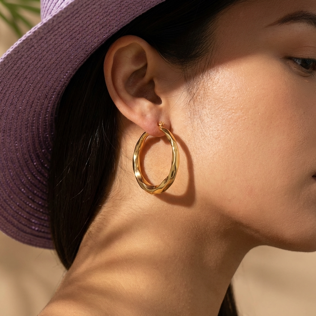 Liora Polished Hoop Earrings