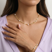 Liora Coin Pearl Necklace