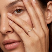 Tara Gold Wave Ring