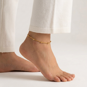 Miya Gold Beads Anklet