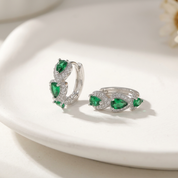 Juliette Emerald Hoops
