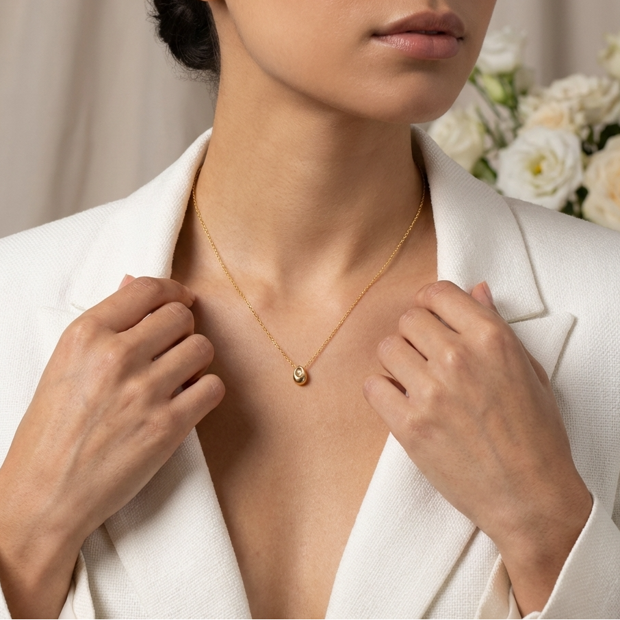 Alba Petite Gemstone Necklace