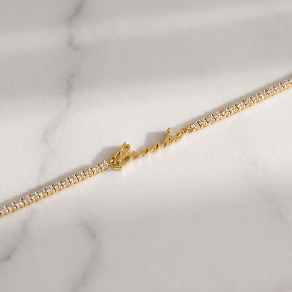 Léonie Personalized Tennis Bracelet