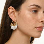 Luna Baroque Pearl Hoops