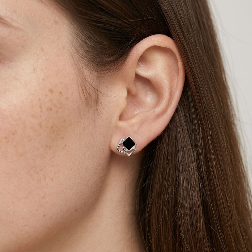 Margaux Square Stud Earrings