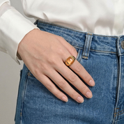 Odette Pink Cat's Eye Ring