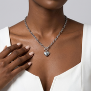 Élodie Silver Heart Necklace