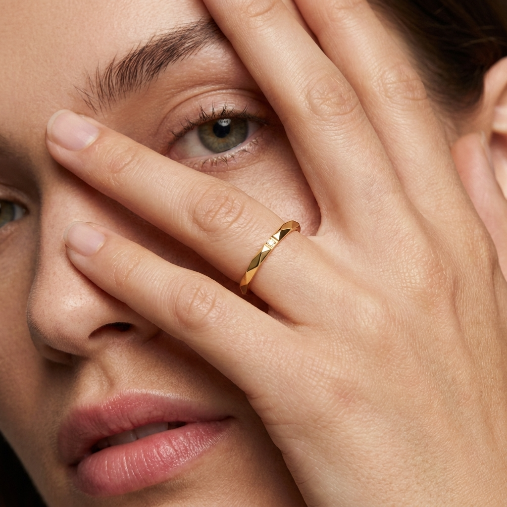 Astrid Gold Stacking Ring