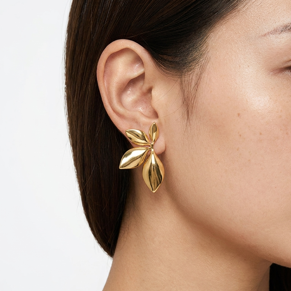 Sculpted Foliage Earrings