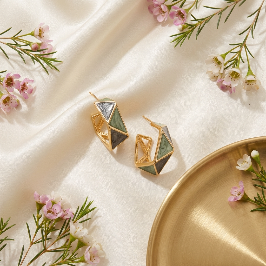 Cleo Emerald Earrings