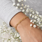 Gold Paperclip Chain Bracelet