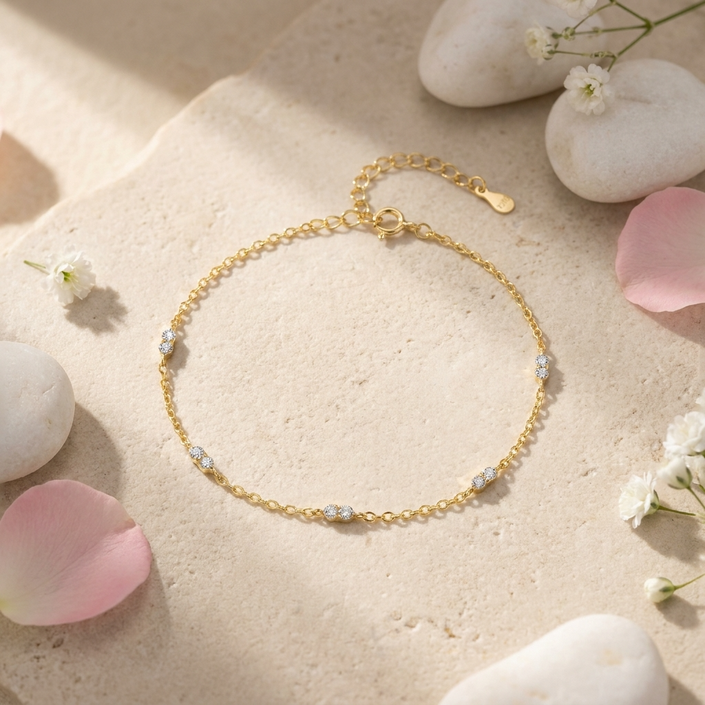 Zehra Dainty Crystal Bracelet