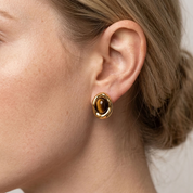 Sienna Tiger's Eye Stud Earrings