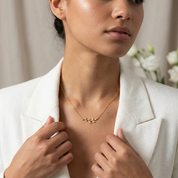Noor Crystal Leaf Necklace
