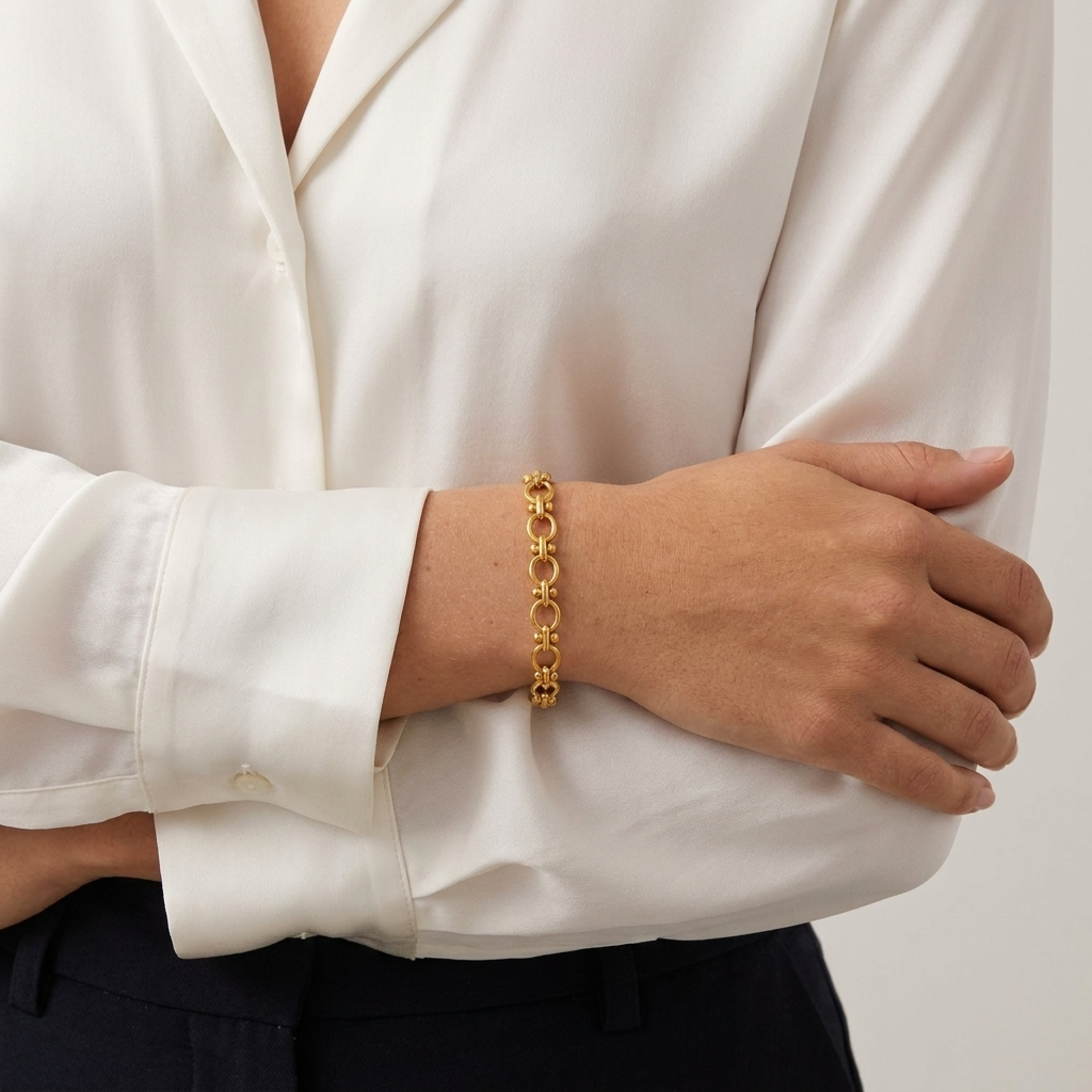 Classic Gold Link Bracelet