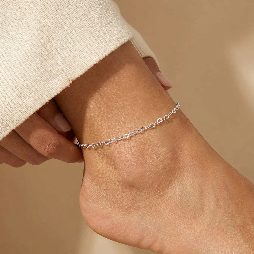 Luna Linked Hearts Anklet