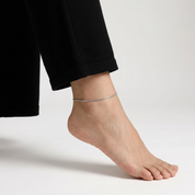Cleo Minimalist Silver Anklet