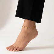 Maya Open Clover Anklet