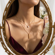 Coralie Layered Teardrop Necklace Set