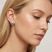 Soraya Silver Stud Earrings